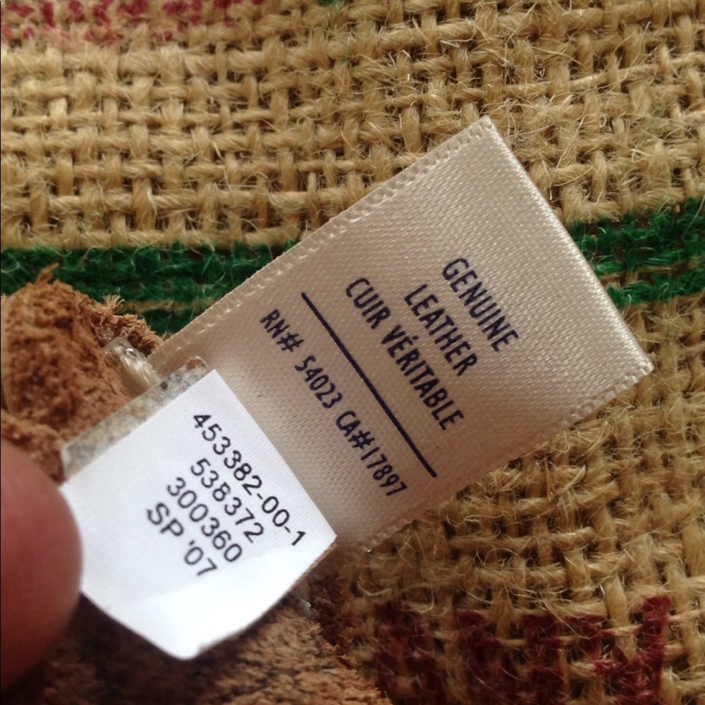 Creamy White Leather Hippie Belt Flowers Scallops - Picture 4 of 4